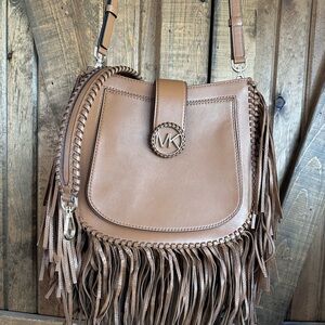 Michael Kors crossbody fringe purse